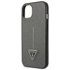 Guess GUHCP13SPSATLG iPhone 13 mini 5,4 srebrny/silver hardcase SaffianoTriangle Logo